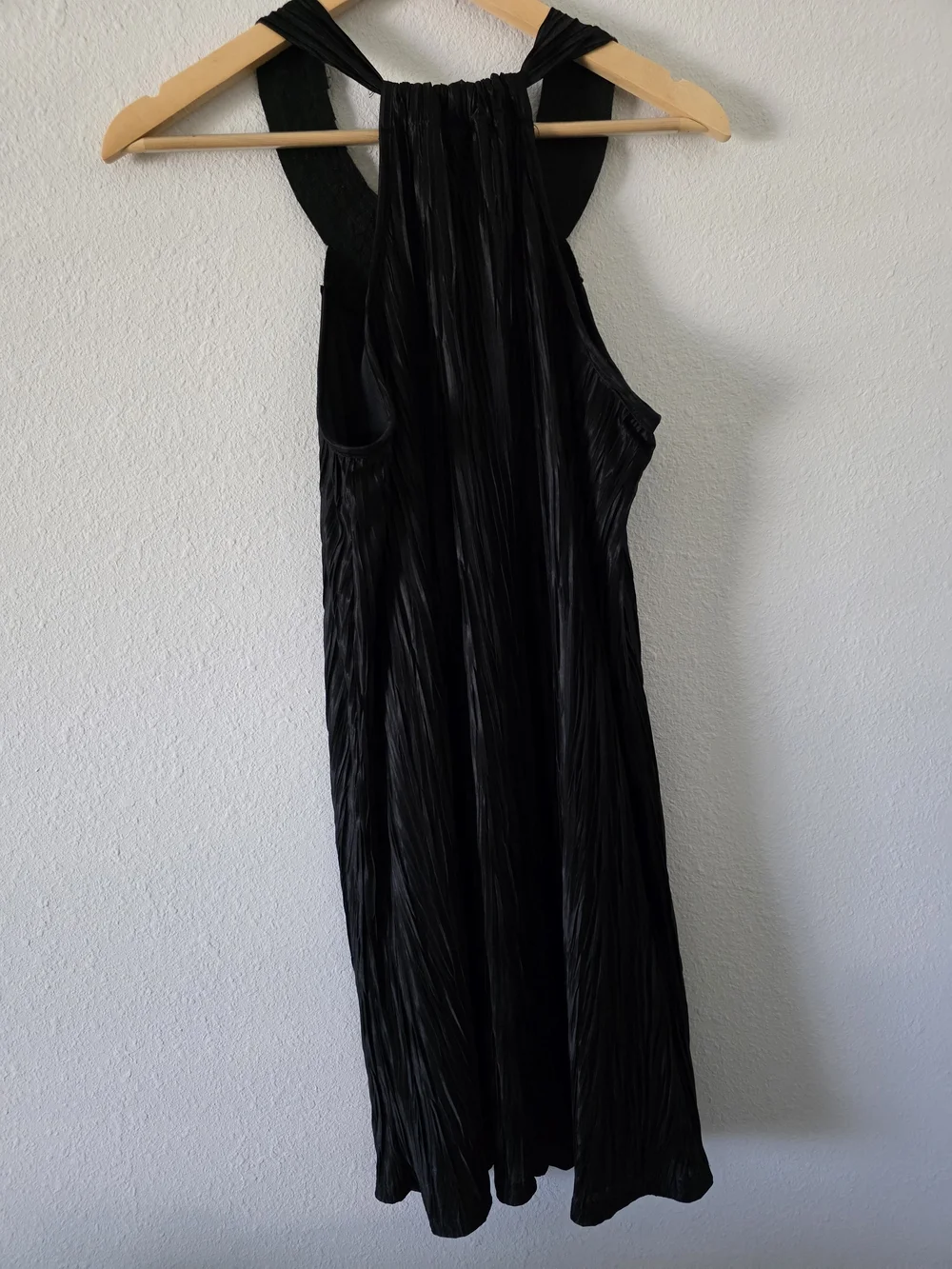 Moa Moa Black Mini Dress with Gold Embellished Halter